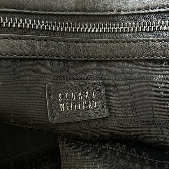 Stuart Weitzman Black Chain Strap Quilted Puffer Tote Bag Purse 🌺🌺 - Picture 5 of 7